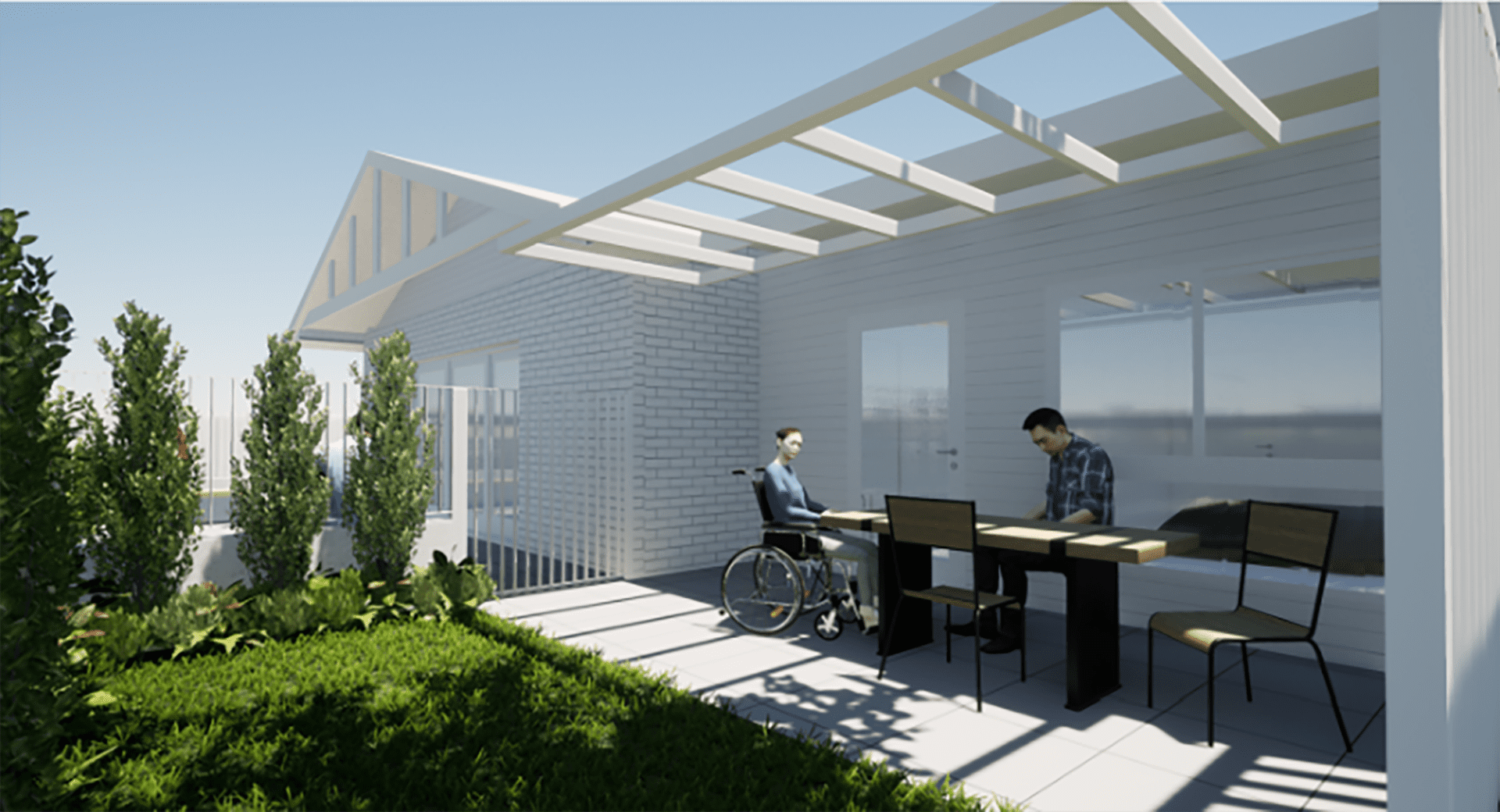 exterior side patio
